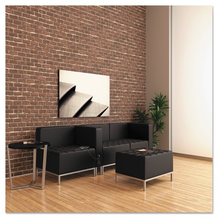 Alera Sofa, 26-3/8" x 30-1/2", Upholstery Color: Black, Frame Material: Steel QB8016